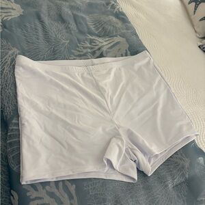 Women's White swim Shorts